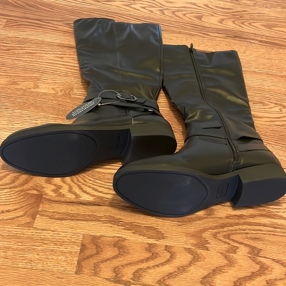 NWT Style & Co Black Riding Boots, size 10 - Picture 2 of 7